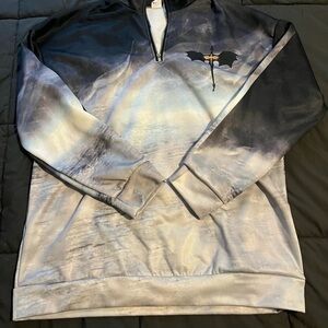 Onyx Storm Black and Gray Quarter-Zip Sweatshirt